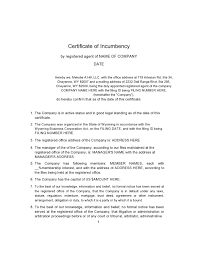 When one in the secretary certificate of valuable certificates and manage the other details. Difference Between Certificate Of Good Standing And Certificate Of Incumbency Pin On Attorney Legal Forms It Is A Legally Composed Document That Francesco Landes