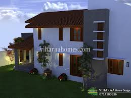 Two Story House Plan And 3d Homagama