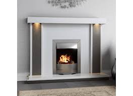 Dallas Marble Fireplace With Led