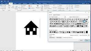 home symbol in word you