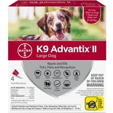 4 Month K9 Advantix Ii Red For Large Dogs 21 55 Lbs