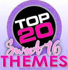 top 20 sweet 16 party themes sweet 16