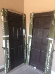 Woodgrain Fiberglass Entry Door