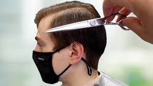 how to scissor cut mens hair at the