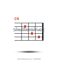 C6 Basic Guitar Chord Chart Icon Stock Image Download Now