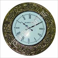 Isha Art Brass Fitted Antique Wall Clock