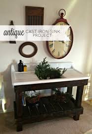 d antique cast iron sink project