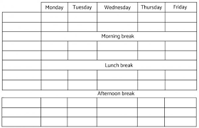 How To Make A Schedule Or Week Plan For My Childrens Activities