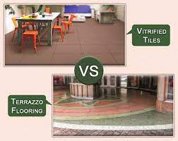 vitrified tiles flooring vs terrazzo