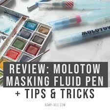 reviewing the molotow masking fluid pen
