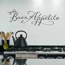 Wall Decals Kitchen Buon Appetito Wall