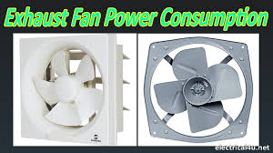 exhaust fan power consumption