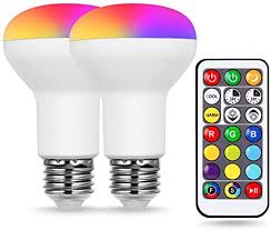 Amazon Com Jandcase Br20 Led Color Changing Light Bulb With Remote Control Rgb Warm Cool White E26 Base 8w 50w Equivalent 550lm 17 Colors Dimmable Cct Light Bulb For Home Office Christmas Party 2 Pack Home Improvement