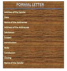How to write a letter of intent. Types Of Formal Letters With Samples Formal Letter Format With Videos