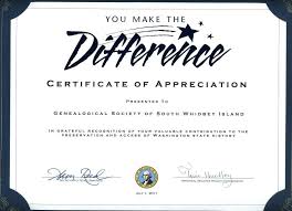 Appreciation Certificates Wording Thank You Certificates For