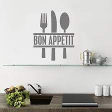 Bon Appetit Cutlery Kitchen Vinyl Wall