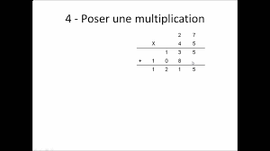 Cours sur poser la multiplication avec et sans virgule - YouTube