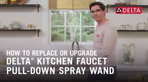 kitchen faucet pull down spray wand