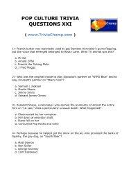 To play these trivia questions simply print the list of questions included in the pdf resource at the end of this article. 2000 S Pop Culture Quiz Trivia Champ