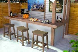 Build A Diy Outdoor Bar With A Roof