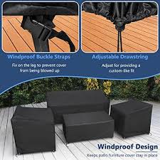 Startwo Patio Furniture Covers 4 Piece