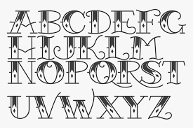 tattoo font alphabet hd png