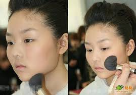 chinese before and after makeup