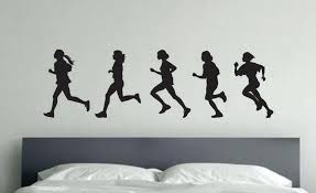 Running Characters Vinyl Decal Wall Art