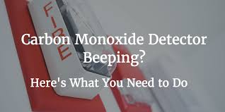 Carbon Monoxide Detector Beeping Here