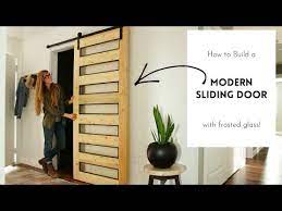 how to build a modern sliding door with