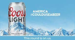 6 pack of coors light beer