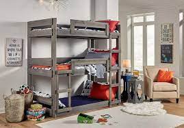 Logan full size three high bunk bed. Simply Bunk Beds Dakota Triple Bunk Bed Royal Furniture Bunk Beds