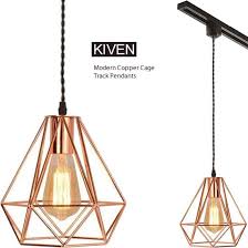 Kiven Modern Copper Cage Pendants Track Lighting Pendants Deep Discount Lighting In 2020 Track Lighting Pendants Pendant Track Lighting Cage Pendant Light