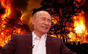 Путин пошутил про горящую Бурятию