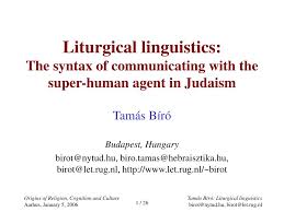 ppt liturgical linguistics the