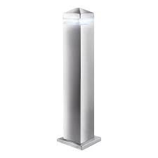 Outdoor Led Post Lamp Satin Silver