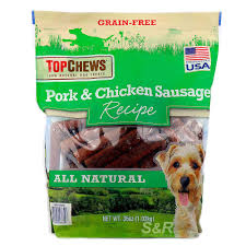 top chews all natural dog treats pork