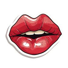 image of lips vector kissing lips