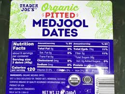 pitted medjool dates organic nutrition