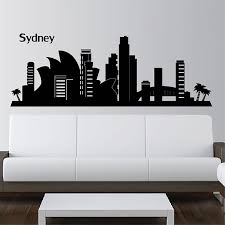 Sydney City Skyline Silhouette Vinyl