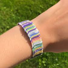 handmade rag rug friendship bracelet