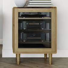 Scandic Solid Oak Furniture Hi Fi