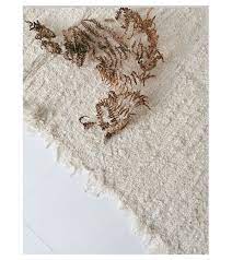 ecru recycled cotton rug jude 140 x 70 cm