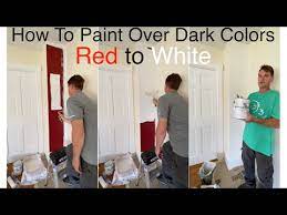 How To Paint Over Dark Colors Red To