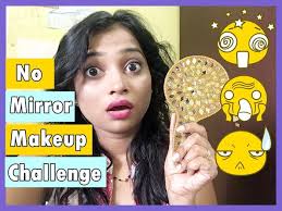 no mirror makeup challenge