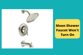 why moen shower faucet won t turn on
