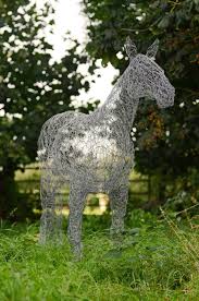 Wire Horse Garden Sculptures Di