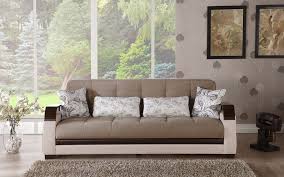 Naomi Light Brown Sofa Bed