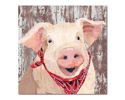 Animal Paintings Pig Art