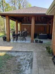 Pavillion With Patio Pavers Installed